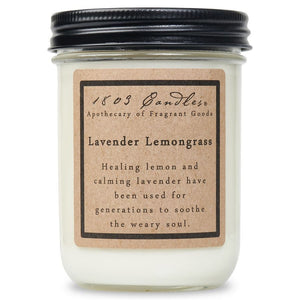 1803 Candle - Lavender Lemongrass - 14 oz. Glass Jar
