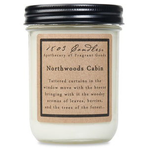 1803 Candle - Northwoods Cabin - 14 oz. Glass Jar