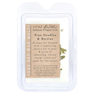 1803 Wax Melters - 4 oz. Pure Soy Wax - Pine Needles & Berries