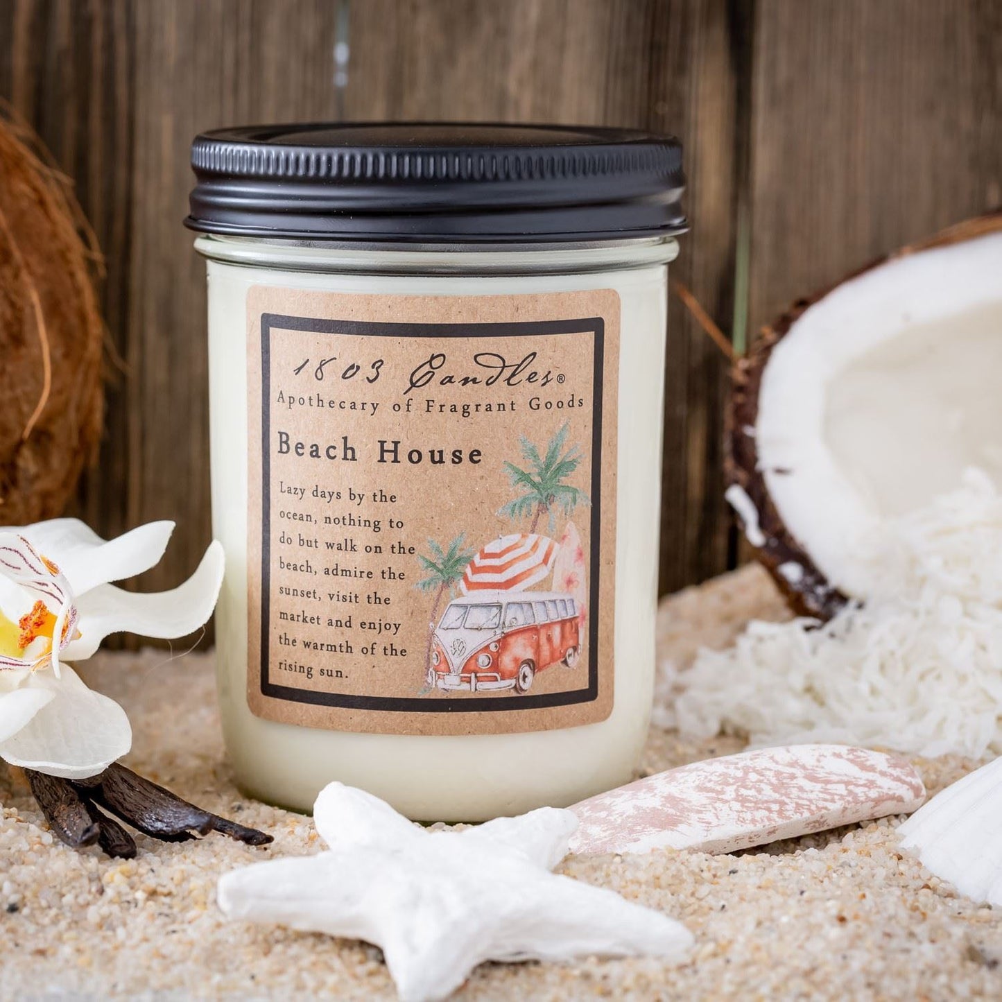 1803 Candle - Beach House 14 oz. Glass Jar