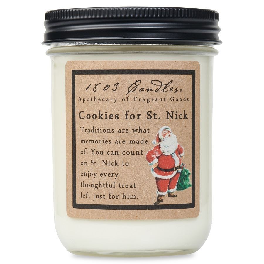 1803 Candle - Cookies for St. Nick - 14 oz. Glass Jar