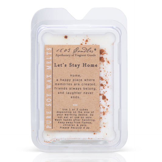 1803 Wax Melters - Let's Stay Home - 4 oz. Pure Soy Wax