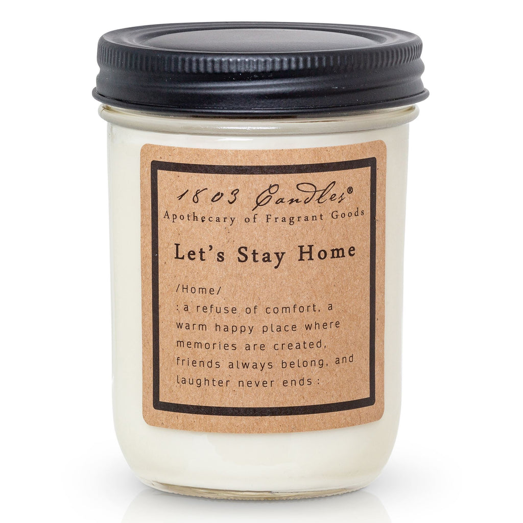 1803 Candle - Let's Stay Home - 14 oz. Glass Jar