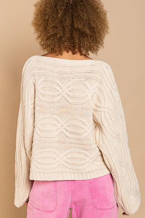 Ribbed Weaved Sweater