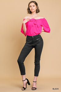 Skinny Moto Pant with Zip Pockets