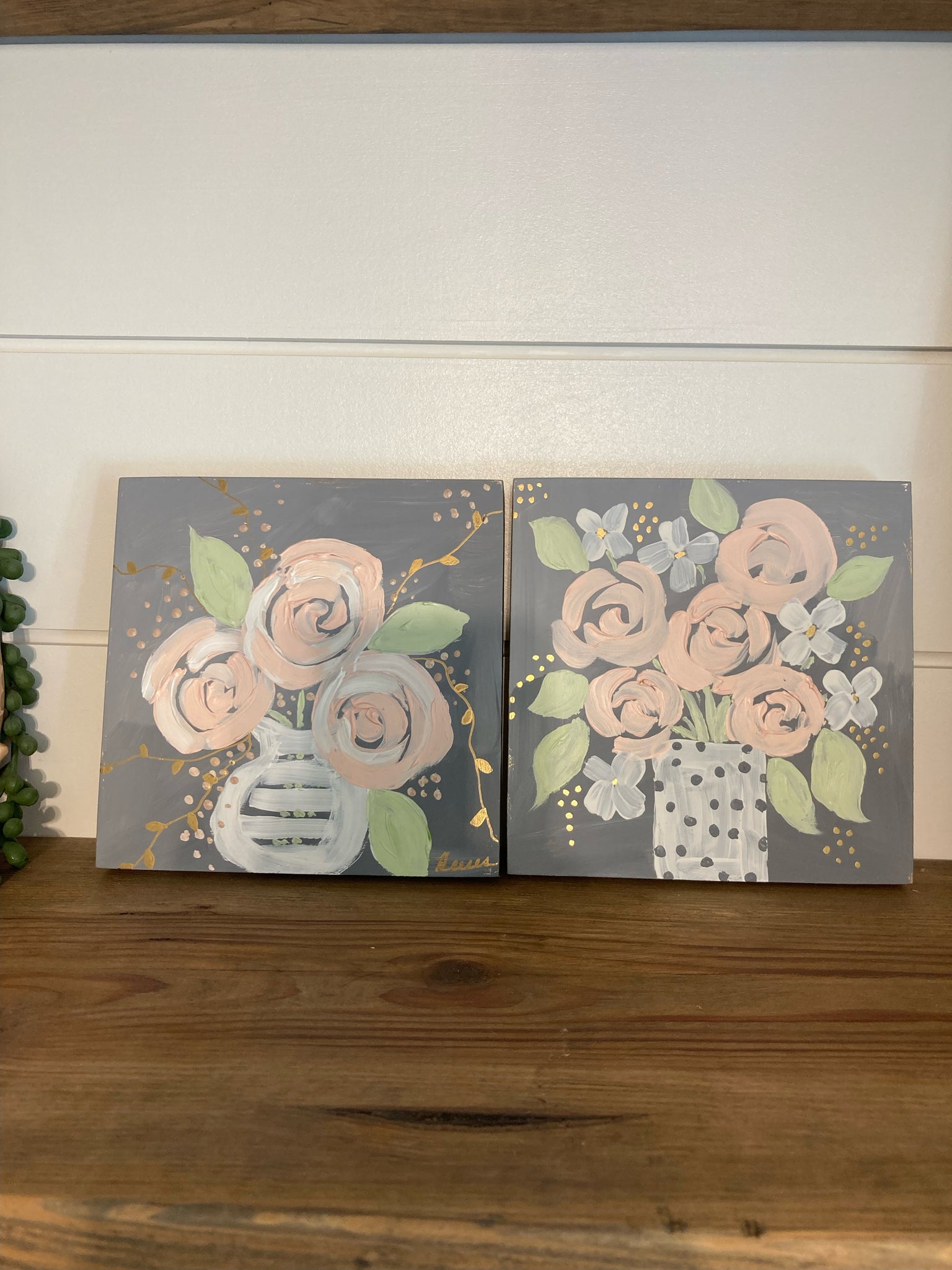 Farmhouse Florals - Original Acrylic Painting