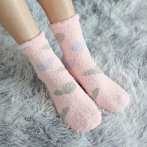 Cozy Heart Socks