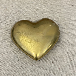 Gold Heart Paperweight