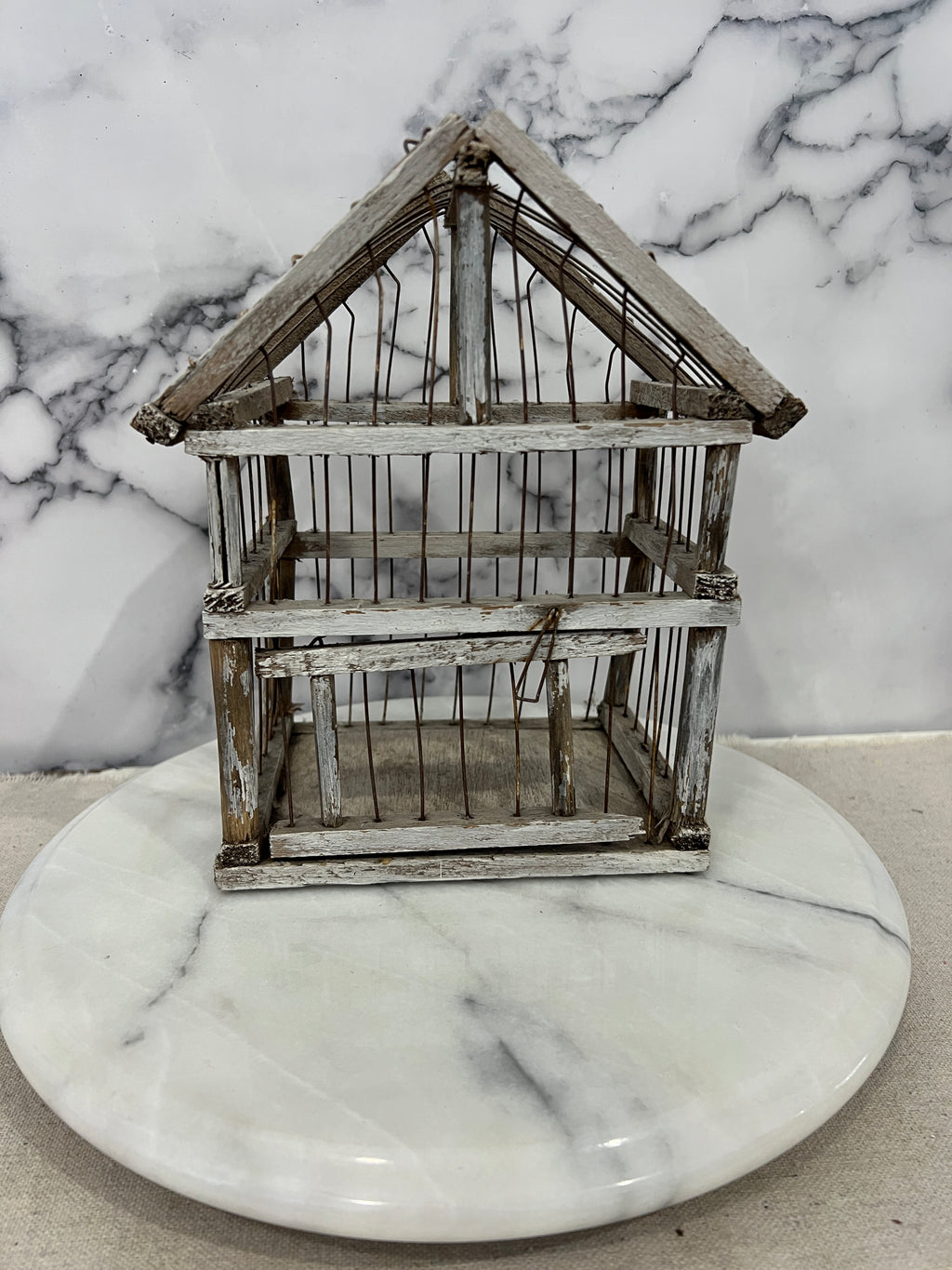 Wood and Wire Bird Cage