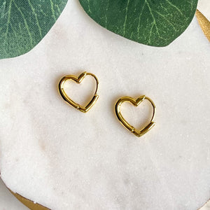 Heart Hoop Earrings