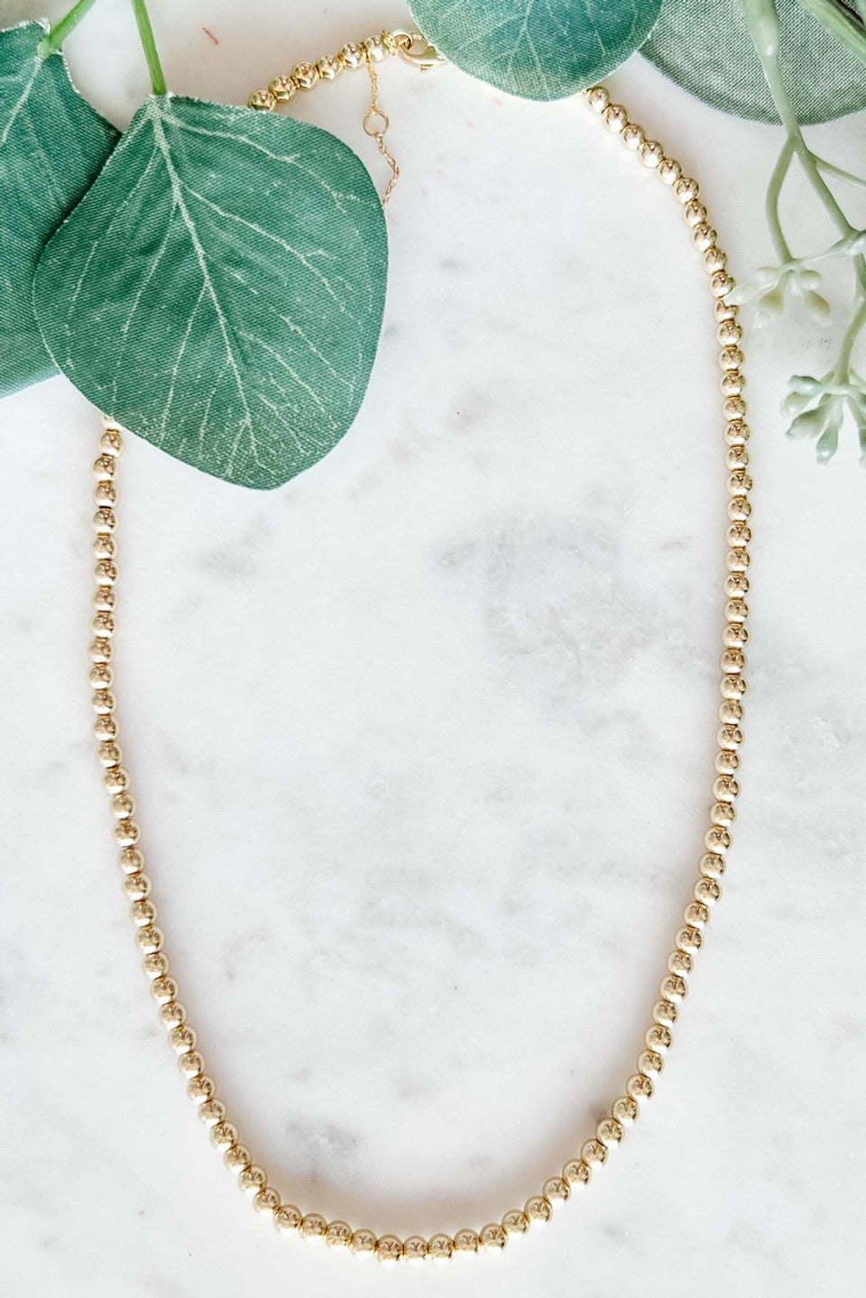 Gold Dipped Beaded Necklace