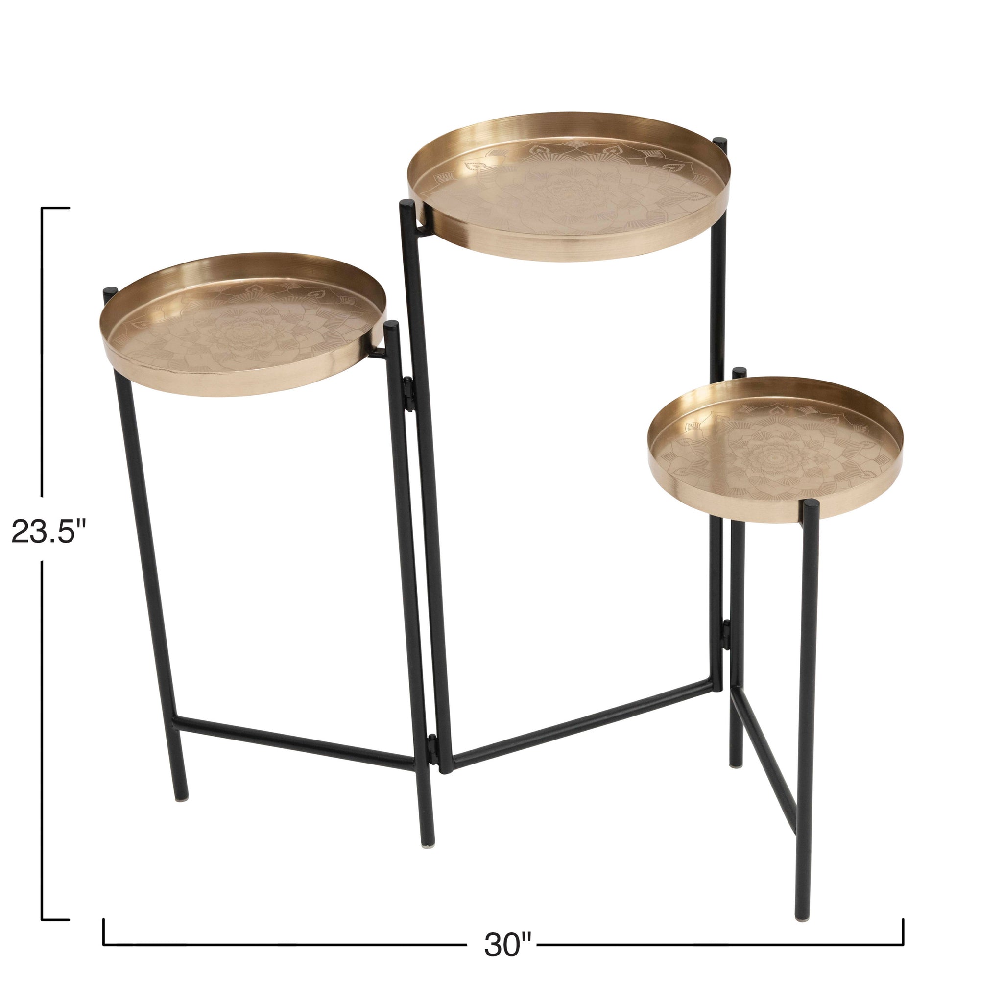 Foldable 3-Tier Plant Stand