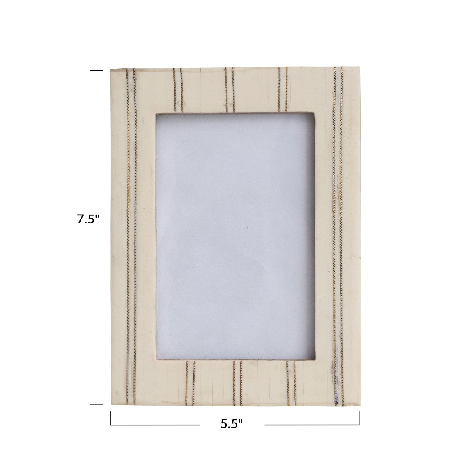 Resin Photo Frame w/ Metal Inlay