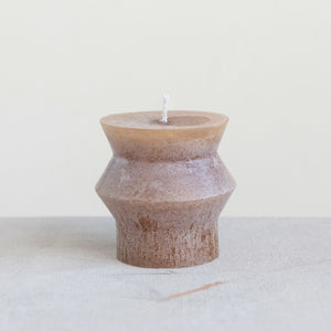 Unscented Totem Pillar Candle