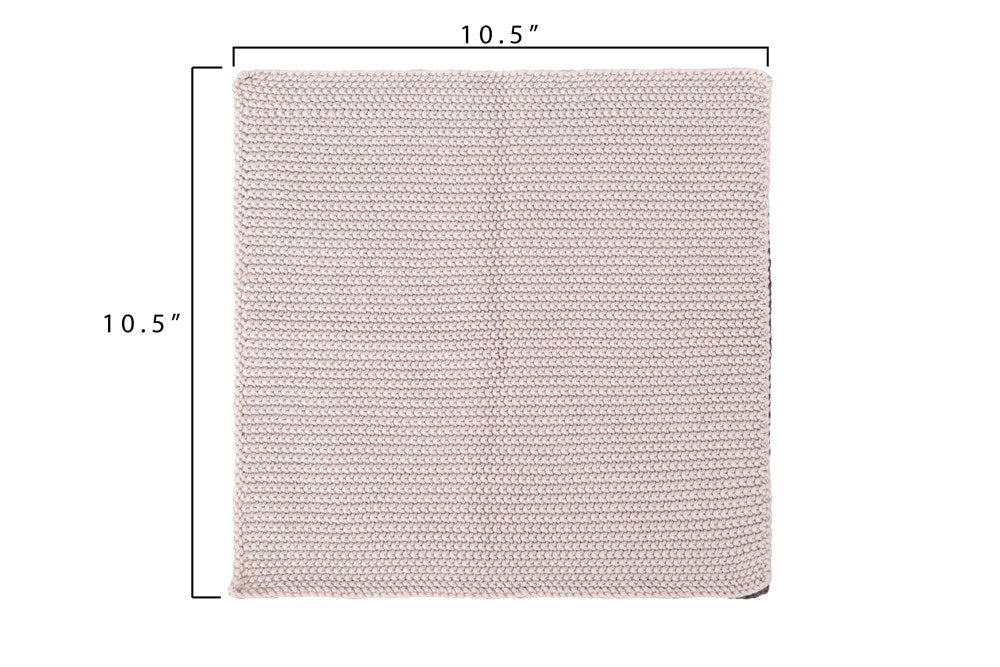 Set of 2 Square Cotton Knit Dish Cloths