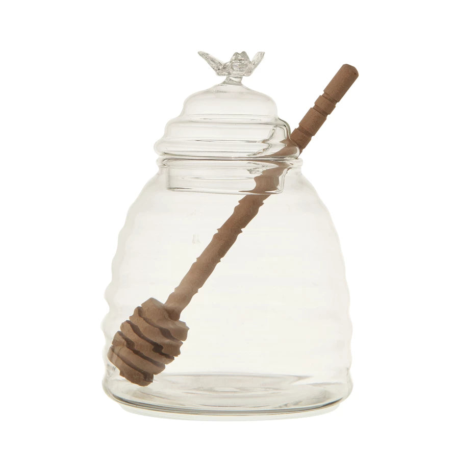 Honey Jar with Honey Dipper