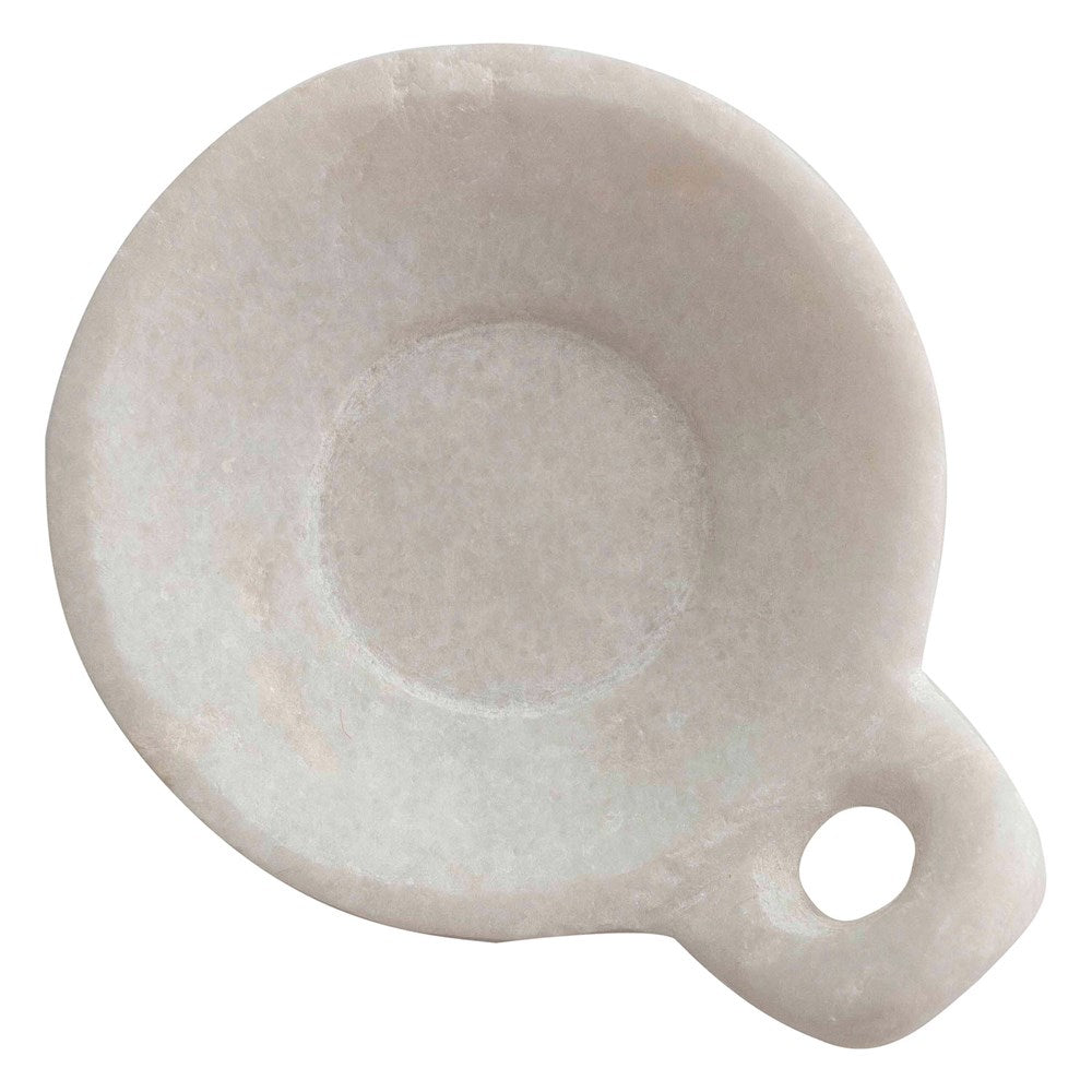 Marble Dish with Handle Lg