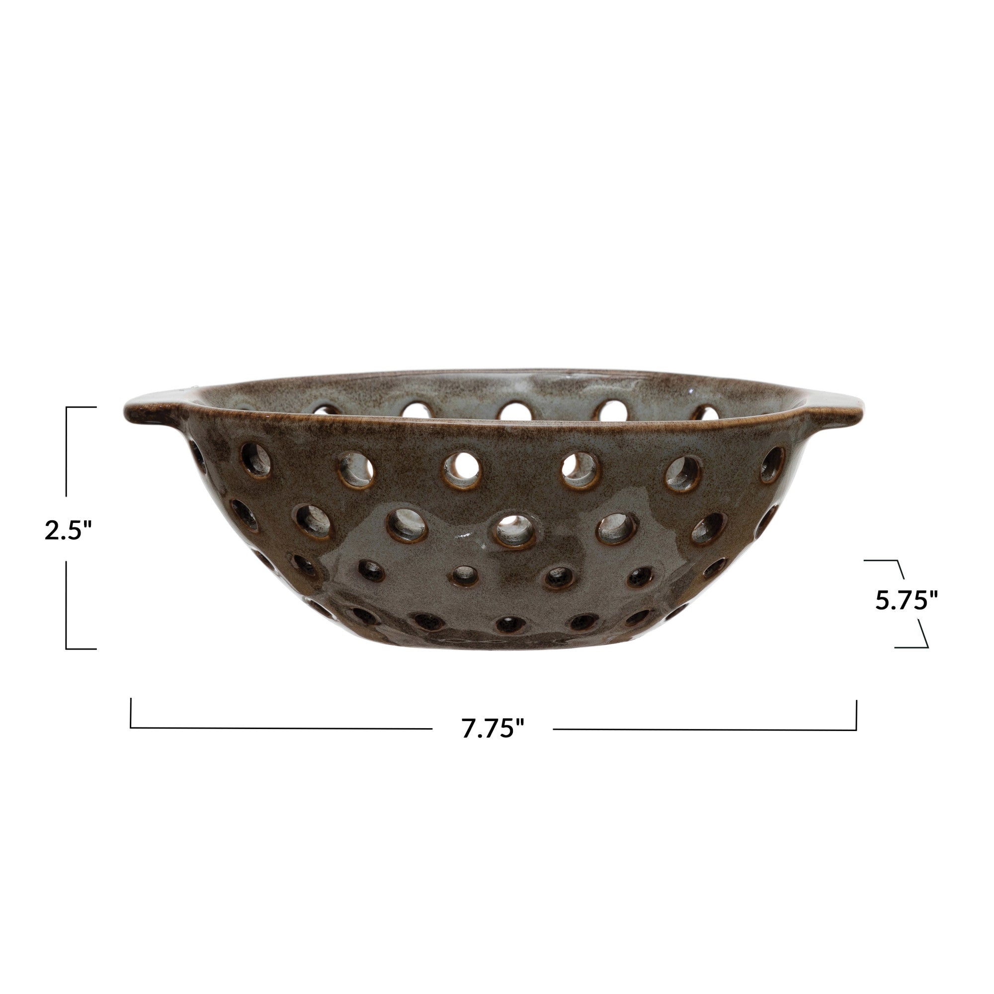 Stoneware Berry Bowl with Glaze