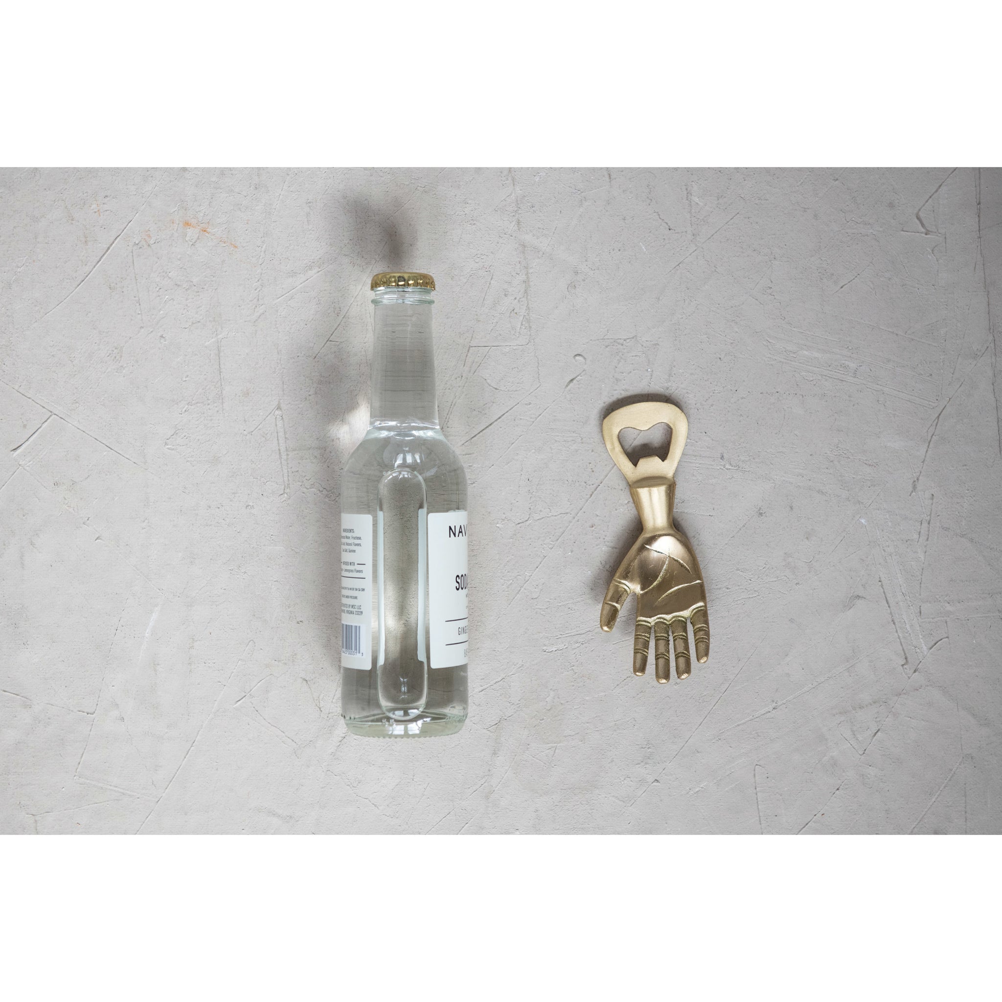 Brass Hand Bottle Opener