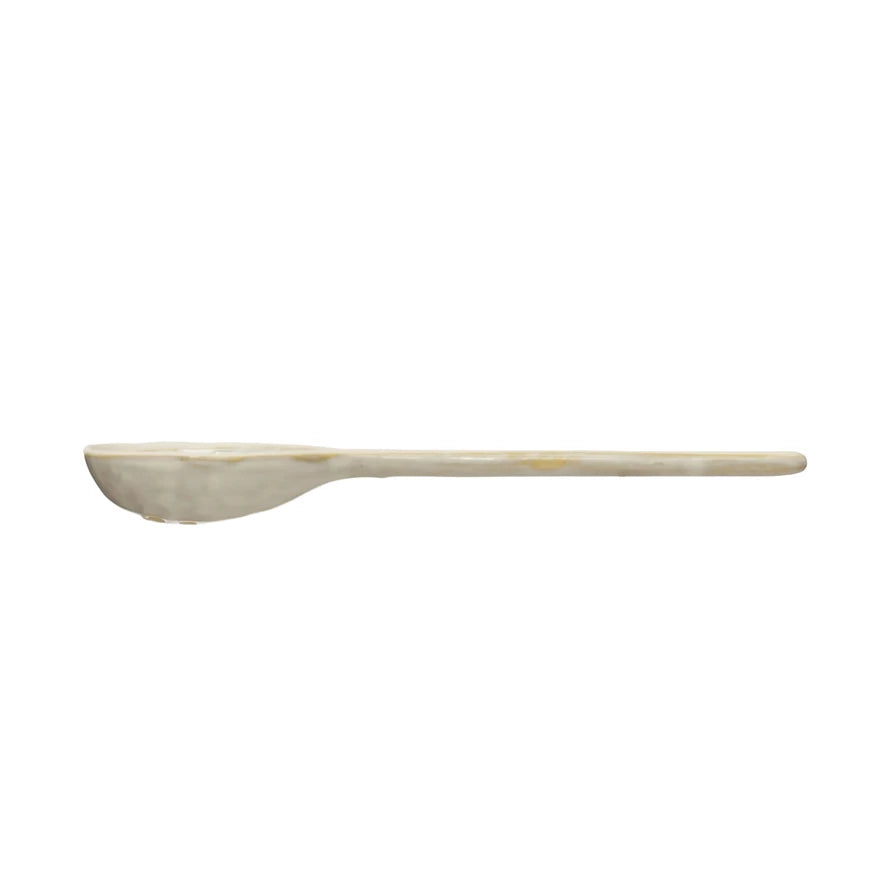 Stoneware Slotted Spoon