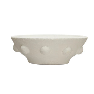 Terra-cotta Bowl w/ Raised Dots