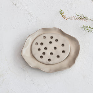 Stoneware Soap Dish