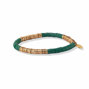 Emerald Gold Sequin Stretch Bracelet
