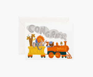 Little Engine Congrats Baby Card
