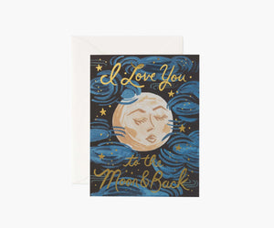 To The Moon and Back Greeting Card