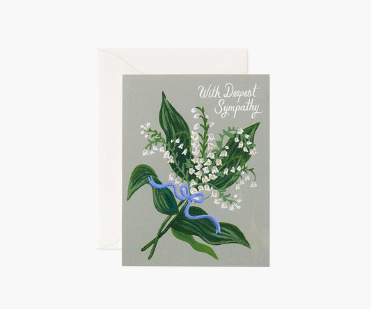 Lily of the Valley Sympathy Card