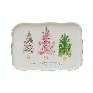 Holiday Stoneware Platter